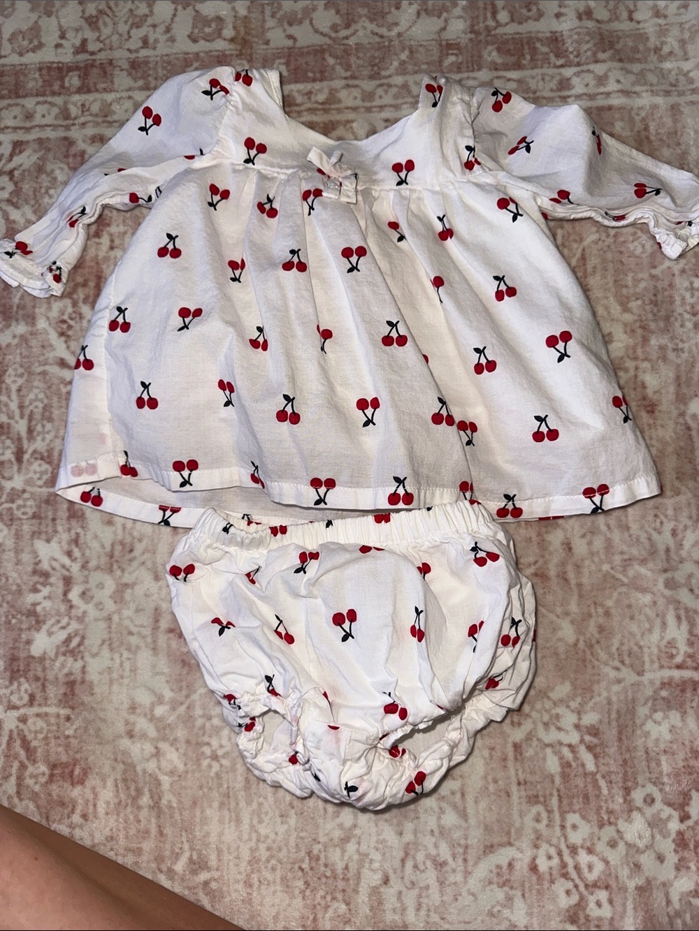 Janie and jack cherry outfit
